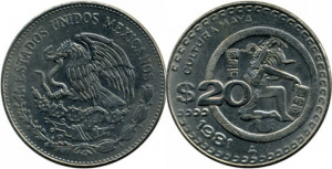 Mexic 1981 - 20 pesos, circulata
