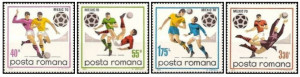 Romania 1970 - C.M.fotbal, serie neuzata