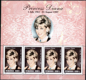 Romania 1999 - Diana - Prințesă de Wales, bloc neuzat