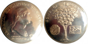 SUA 1972 - medal comemorativ, Bicent.Revoluției Americane - George Washington
