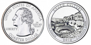 SUA 2012P - 25 cents, UNC - New Mexico, Chaco Culture