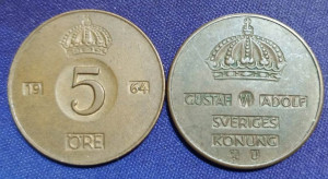 Suedia 1964 - 5 ore, circulata