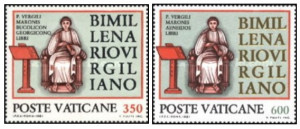 Vatican 1981 - poetul P. Vergili, serie neuzata
