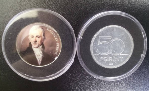 Ungaria 1992 - 50 forint UNC, cu Kazinczy Ferenc - scriitor