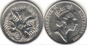 Australia 1998 - 5 cents, circulata