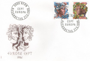 Elvetia 1986 - Europa, serie pe FDC