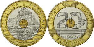 Franta 1992 - 20 francs, circulata