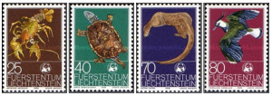 Liechtenstein 1976 - Fauna, serie neuzata