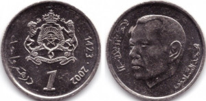 Maroc 2002 - 1 dirham, circulata