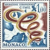 Monaco 1967 - Comitetul european pentru migrație , neuzata
