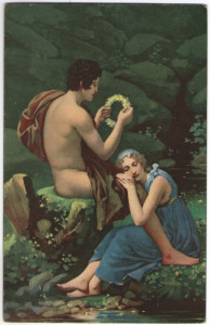 Pictura de Pascal Gerard - Daphnis si Cloe, vedere litho Stengel 29442
