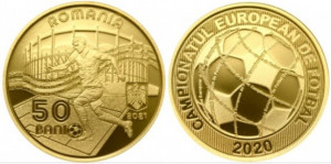 Romania 2021 - 50 bani, Campionatul European de Fotbal, proof