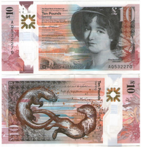 Scotia 2016(decembrie) - 10 pounds, circulata