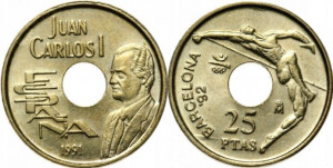 Spania 1991 - 25 pesetas, circulata