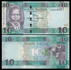 Sudan Sud 2015 - 10 pounds, necirculata