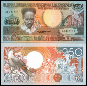 Surinam 1988 - 250 gulden, necirculata