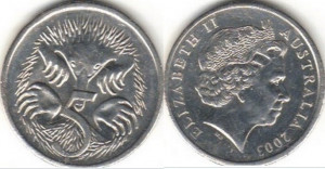 Australia 2003 - 5 cents, circulata