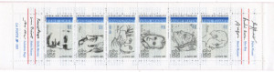 Franta 1991 - poeti, serie neuzata in carnet filatelic