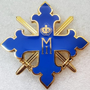 Insigna cu ac, Ordinul lui Mihai Viteazul - 5.5 x 5.5 cm