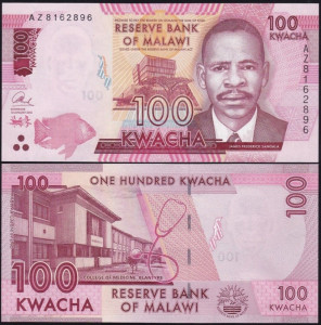 Malawi 2016 - 100 kwacha, necirculata
