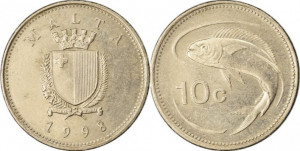 Malta 1998 - 10 cents, circulata