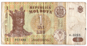 Moldova 2013 - 1 leu, circulata