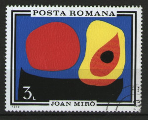 Romania 1970 - Joan Miro, stampilata