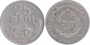 Romania 1982 - 25 bani, circulata