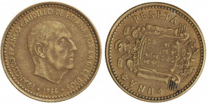 Spania 1966 - 1 peseta, circulata