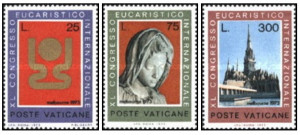 Vatican 1973 - 40-lea Congres International Eucaristic, serie neuzata
