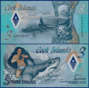 Cook Islands 2021 - 3 dollars, necirculata