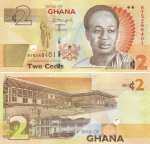 Ghana 2015 - 2 cedis, necirculata