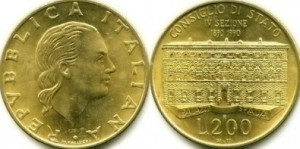 Italia 1990 - 200 lire, circulata