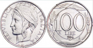 Italia 1994 - 100 lire, circulata