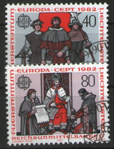 Liechtenstein 1982 - Europa, serie stampilata