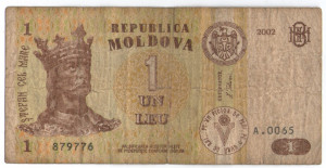 Moldova 2002 - 1 leu, circulata
