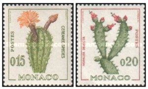 Monaco 1960 - cactusi, serie neuzata