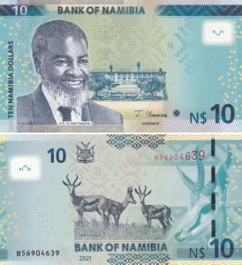Namibia 2021 - 10 dollars, necirculata