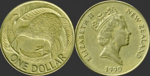 Noua Zeelanda 1990 - 1 dollar, circulata