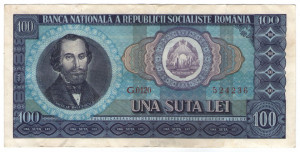 Romania 1966 - 100 lei, VG