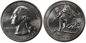SUA 2016D - 25 cents, necirculata - South Carolina, Fort Moultrie