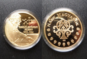 Ungaria 2011 - Szent-Györgyi Albert 1893-1986, biochimist - medal aurit