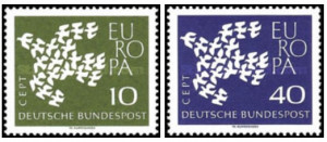 Germania 1961 - Europa, serie neuzata