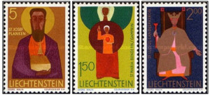 Liechtenstein 1968 - Sfinti, serie neuzata