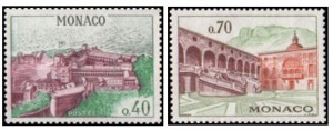 Monaco 1964 - cladiri, serie neuzata