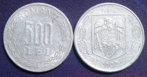 Romania 2000 - 500 lei, circulata