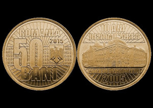 Romania 2015 - 50 bani, Banca Nationala UNC