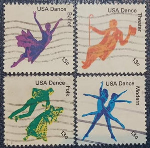 Statele Unite 1978 - dans american, serie stampilata