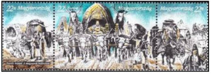 Ungaria 1995 - pictura, Hungarian Conquest - serie neuzata