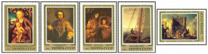 URSS 1983 - picturi germane din muzeul Ermitaj, serie neuzata